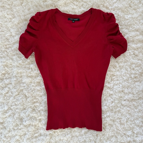 Wishful Park Tops - Red short sleeve sweater Juniors size Large